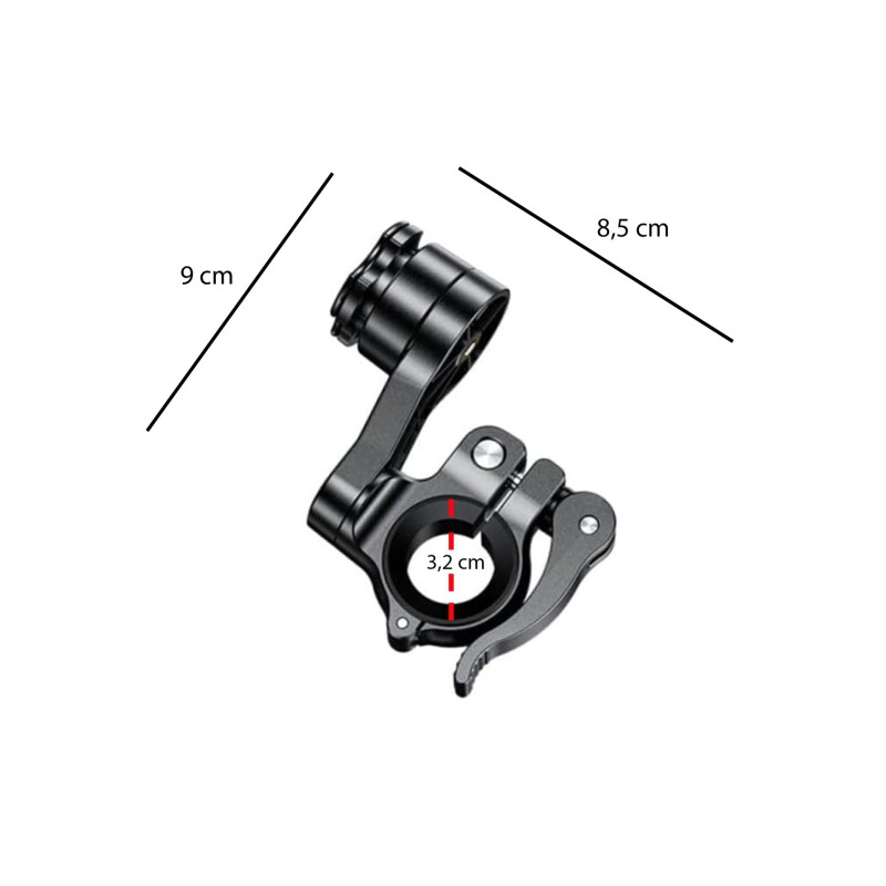Knmaster TT-720 Tüm Motosikletlere Uyumlu Telefon Tutucu
